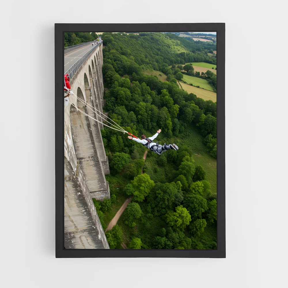 Poster L'Adrenaline du Vide – affiche Saut à l’élastique (vue 2)